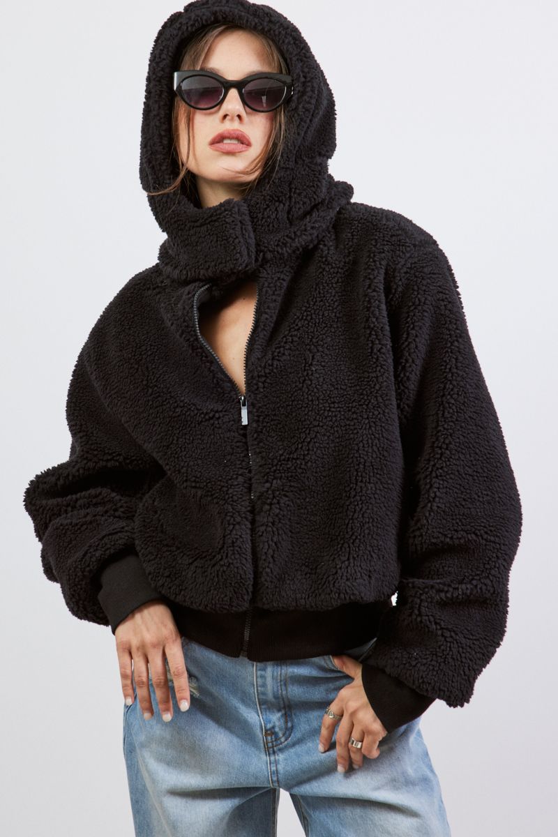 Hooded teddy bear jacket on sale